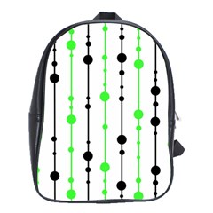 Green Pattern School Bags(large) 