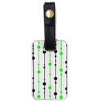 Green pattern Luggage Tags (One Side)  Front