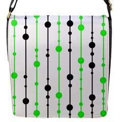 Green Pattern Flap Messenger Bag (s)