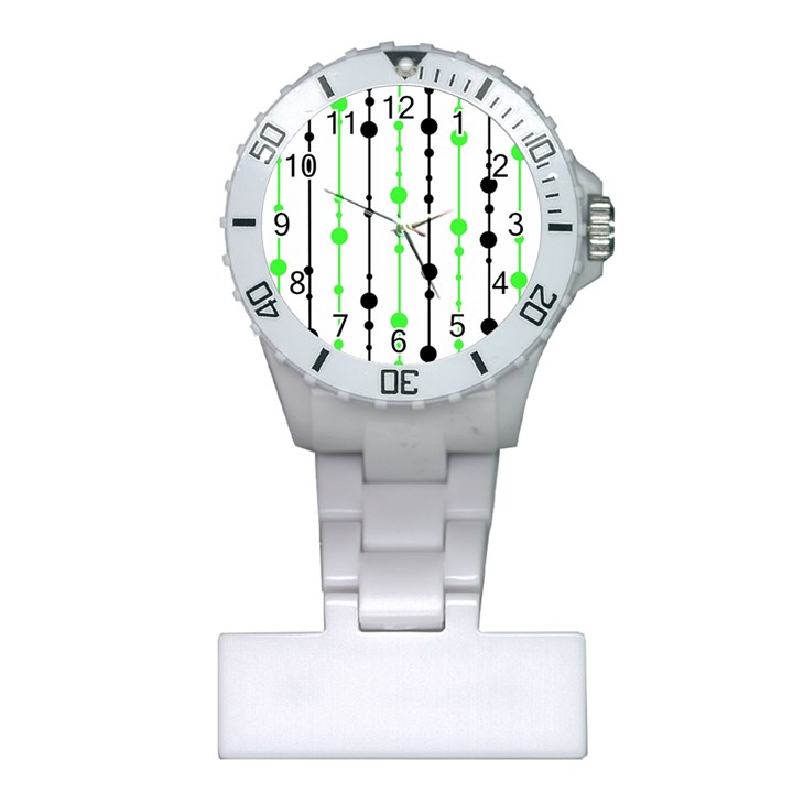 Green pattern Plastic Nurses Watch