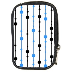 Blue, White And Black Pattern Compact Camera Cases