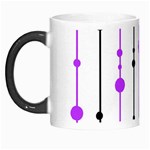 Purple, white and black pattern Morph Mugs Left