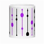 Purple, white and black pattern Morph Mugs Center