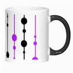 Purple, white and black pattern Morph Mugs Right