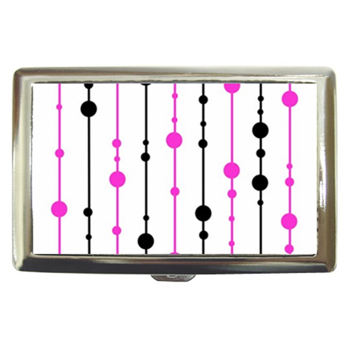 Magenta, black and white pattern Cigarette Money Cases