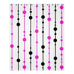 Magenta, Black And White Pattern Shower Curtain 60  X 72  (medium)  by Valentinaart