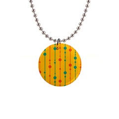 Yellow, Green And Red Pattern Button Necklaces by Valentinaart