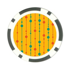 Yellow, Green And Red Pattern Poker Chip Card Guards