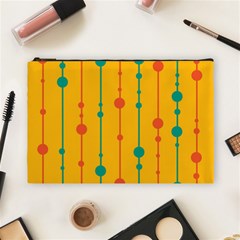 Yellow, Green And Red Pattern Cosmetic Bag (large) 