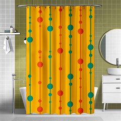 Yellow, Green And Red Pattern Shower Curtain 48  X 72  (small) 