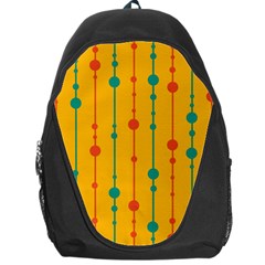 Yellow, Green And Red Pattern Backpack Bag