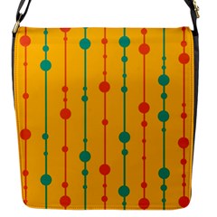 Yellow, Green And Red Pattern Flap Messenger Bag (s)