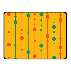 Yellow, Green And Red Pattern Double Sided Fleece Blanket (small)  by Valentinaart