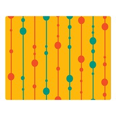 Yellow, Green And Red Pattern Double Sided Flano Blanket (large) 