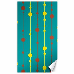 Green, Yellow And Red Pattern Canvas 40  X 72  