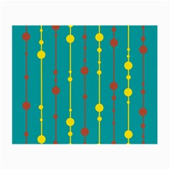 Green, Yellow And Red Pattern Small Glasses Cloth (2-side)