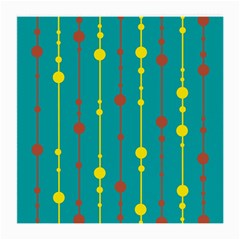 Green, Yellow And Red Pattern Medium Glasses Cloth (2-side)