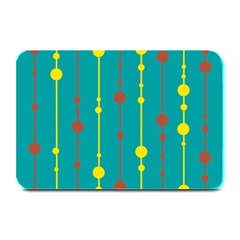 Green, Yellow And Red Pattern Plate Mats