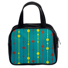 Green, Yellow And Red Pattern Classic Handbags (2 Sides) by Valentinaart