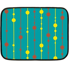 Green, Yellow And Red Pattern Fleece Blanket (mini)