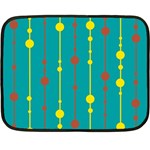 Green, yellow and red pattern Fleece Blanket (Mini) 35 x27  Blanket