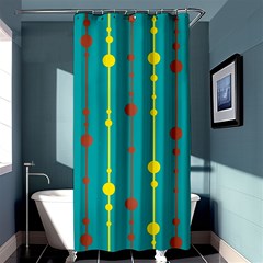 Green, Yellow And Red Pattern Shower Curtain 36  X 72  (stall) 