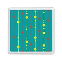 Green, Yellow And Red Pattern Memory Card Reader (square)  by Valentinaart