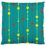 Green, yellow and red pattern Large Cushion Case (Two Sides) Front