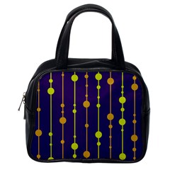 Deep Blue, Orange And Yellow Pattern Classic Handbags (one Side) by Valentinaart