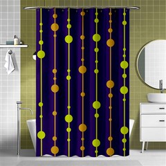 Deep Blue, Orange And Yellow Pattern Shower Curtain 48  X 72  (small)  by Valentinaart