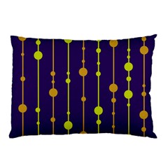 Deep Blue, Orange And Yellow Pattern Pillow Case (two Sides)