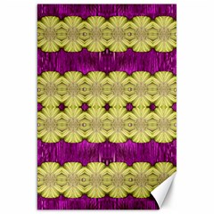  Purple Gold Floral And Paradise Bloom Canvas 20  X 30  