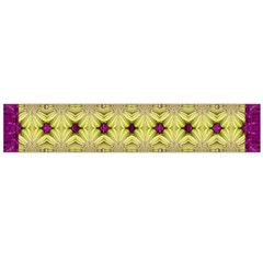  Purple Gold Floral And Paradise Bloom Flano Scarf (large) by pepitasart