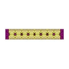  Purple Gold Floral And Paradise Bloom Flano Scarf (mini)