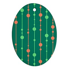 Green Pattern Ornament (oval) 