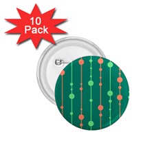 Green Pattern 1 75  Buttons (10 Pack)