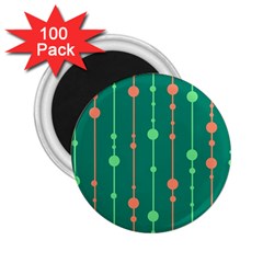 Green Pattern 2 25  Magnets (100 Pack)  by Valentinaart