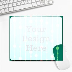 Green Pattern Large Mousepads