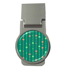 Green Pattern Money Clips (round) 