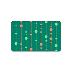 Green Pattern Magnet (name Card) by Valentinaart