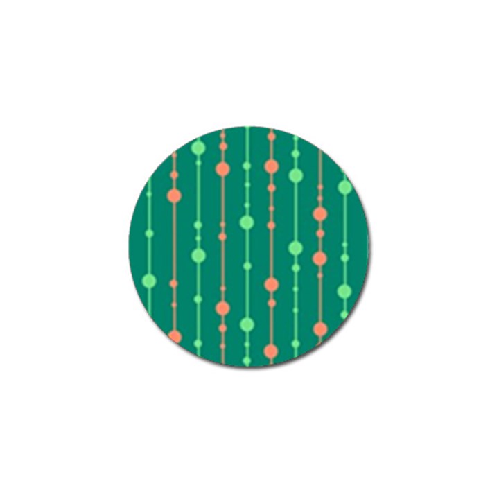 Green pattern Golf Ball Marker (4 pack)