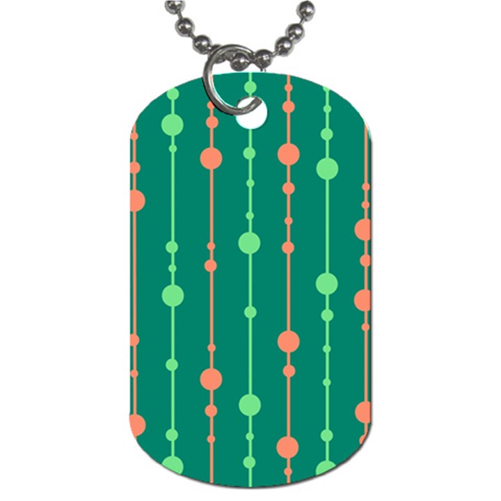 Green pattern Dog Tag (Two Sides)