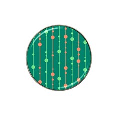 Green Pattern Hat Clip Ball Marker (10 Pack)