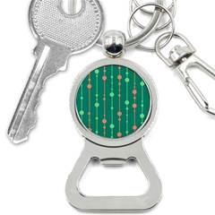 Green Pattern Bottle Opener Key Chains