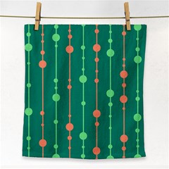 Green Pattern Face Towel