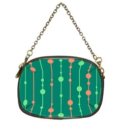 Green Pattern Chain Purses (two Sides) 