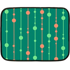 Green Pattern Fleece Blanket (mini)