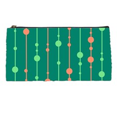 Green Pattern Pencil Cases by Valentinaart