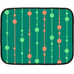 Green Pattern Double Sided Fleece Blanket (mini) 