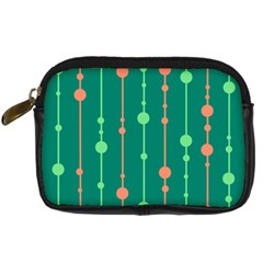 Green Pattern Digital Camera Cases